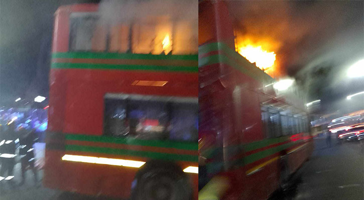মিরপুরে বাসে আগুন দিয়ে পালানোর সময় গ্রেপ্তার ৩