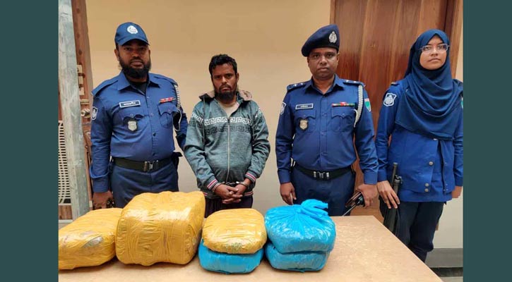বাগেরহাটে সাড়ে ৯ কেজি গাঁজাসহ বিক্রেতা আটক